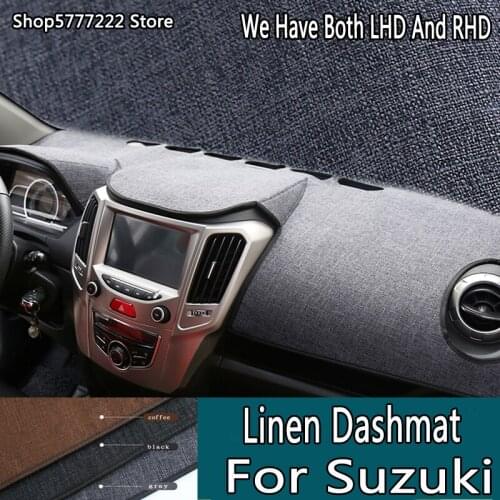 Car styling accessories Linen noslip dashmat dashboard cover for Suzuki Alivio/Ciaz Jimny SX4 S-Cross Grand Vitara alto swift