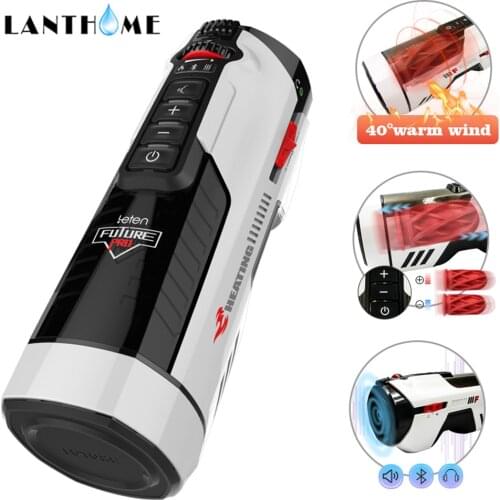 Leten Automatic Telescopic Male Masturbator Heating Strong Male Sex Machine Sucking Masturbation Cup Moaning Sex Toys for Men