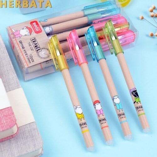 Free shipping 4pcs/lot erasable pen unisex 0.38mm pen magic erasable pen Gel Pen stationery office & school supplies CL-1007