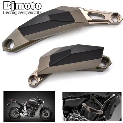 BJMOTO Motorcycle CNC Crash Pads Frame Slider Protector Falling Protection For Yamaha MT07 MT-07 2014 2015 2016 2017 2018 -2020