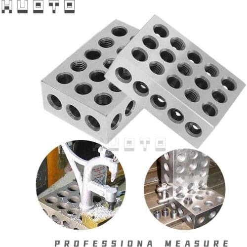 23 holes Precision 25-50-75mm Blocks parallel clamping block, steel block 23 Holes 1-2-3" block gauge
