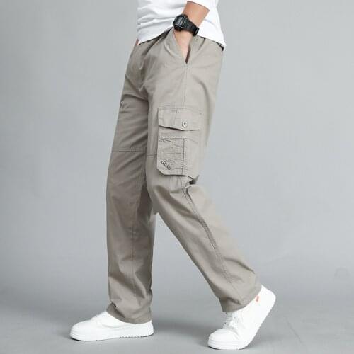 Mens Cargo Pants Loose Military trousers Fashion Classic Style sports pants 5 Color High Quality Solid Color Casual Trousers