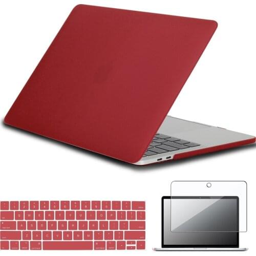 For Apple Macbook Air 13 A2337/Pro 13 A2338 M1 2020/Macbook 12 /Air 11/Pro 15 Laptop Case Cover+Keyboard Film+Screen Protector