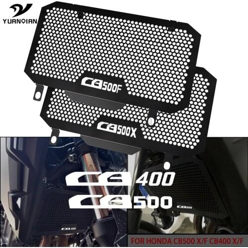Black Motorcycle Radiator Guard Grille Guard Cover Protector For Honda CB500X CB500F CB500 CB 500 X F 2013-2018 CB400X CB400F
