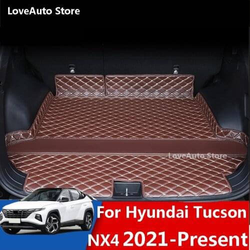 For Hyundai Tucson NX4 2021 2022 Car Trunk Mats Cargo Liner Car Pad Full Cover Case Carpet Rugs Car Protective Accessories