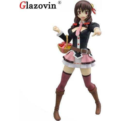 Glazovin Original Sega KonoSuba Gods Blessing on This Wonderful World Yunyun PVC Action Figure Model Toys For Christmas Present