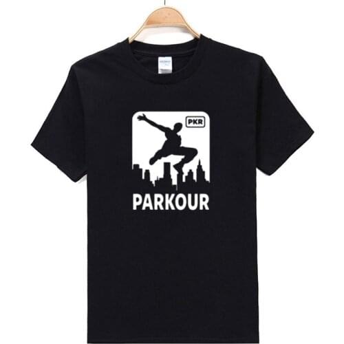 New Summer Fashion Man O-neck City Parkour T Shirt Men Clothing Hip Hop Cool Tees Pure Cotton Leisure Comfort