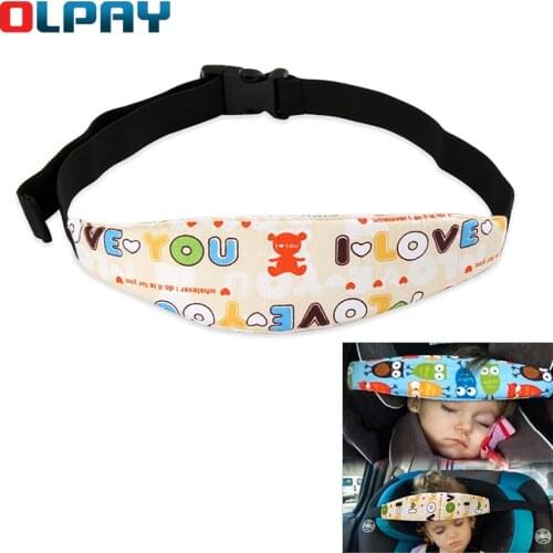 Car Safety Seat Head Fixing Cotton Belt for Baby Pram Child Safety Seat Secure Strap Doze Band seat belt cover baby safety