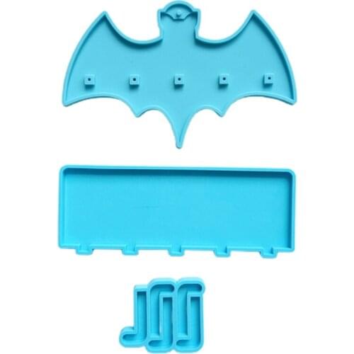 K3ND 1 Set Home Wall Hanging Hook Epoxy Resin Mold Small Items Tote Bag Key Towel Hanger Silicone Mould DIY Crafts Mold