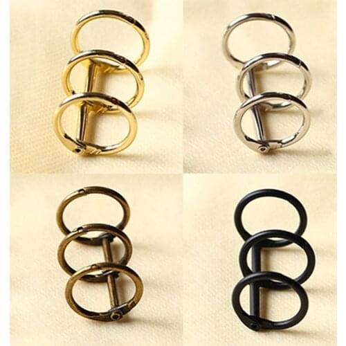 Creative A5 A6 Metal Spiral Binder Clips Notebook File Folder Clip Ring Metal Clips