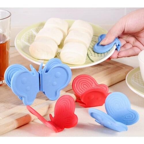 Kitchen Sheath Multi-Function Creative Kitchen Heat Insulation Disk Clamping Bowl Oven Baking Thickening Anti-Scalding Gloves