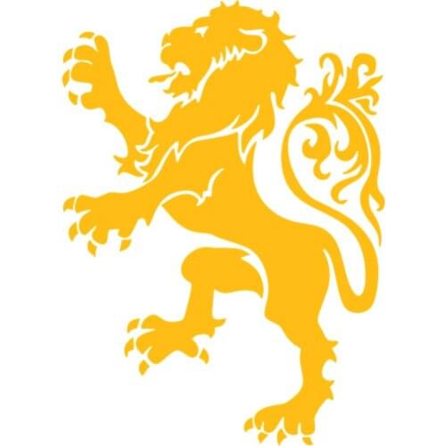 Small TownRuleMylife Lion Badge Is Suitable For Mobile Phone Notebook Exquisite Durable Imitation Metal Color Car Stickers