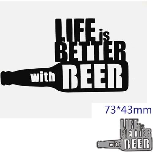 Metal cutting dies cut die mold beer decoration Scrapbook paper craft knife mould blade punch stencils dies