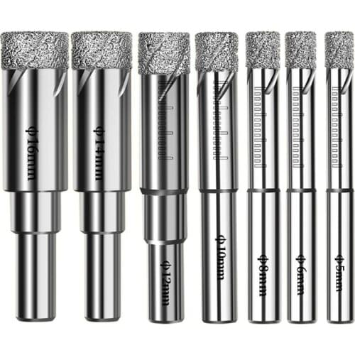 Hollow Core Drill Bit Set for Ceramic, Glass, Porcelain Tile Diamond Drilling Tools Drilling Machines for Making Holes