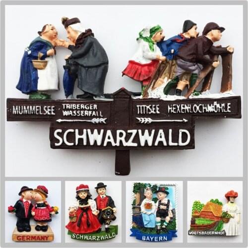 Germany Customs And Culture Fridge Magnets Tourist Souvenirs Crafts Refrigerator magnet Decoration Articles Handicraft