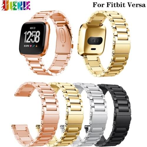 For Fitbit Versa metal stainless steel strap For Fitbit Versa frontier / classic smart watch replacement wristband accessories