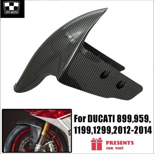 For Ducati Model 899,959,1199,1299,2012-2014 Motorcycle Carbon Fiber Front Fender, Front Wing Fender, Splash Guard