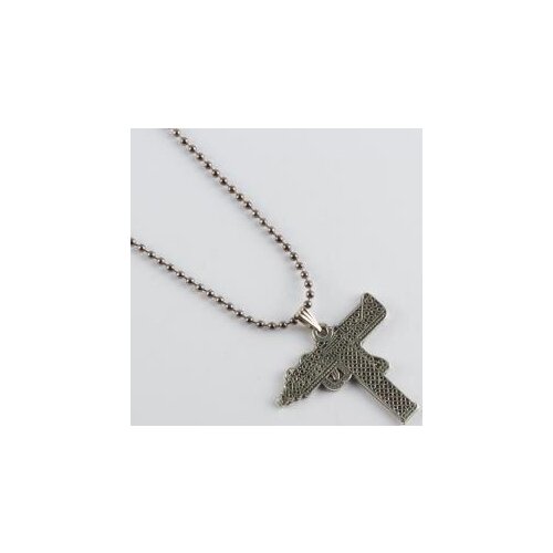 Gun Figured Metal Male Necklace