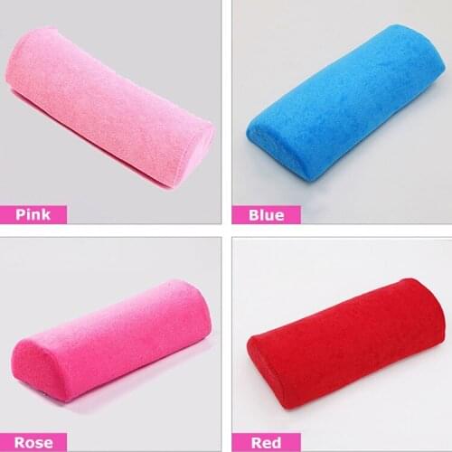 Hand Pillow Detachable Washable Pillow Cover Soft Cushion Hand Rest Pillow Manicure Care Nail Art Tools Semicircular