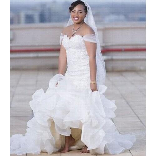 ROUND MOON Mermaid Silhouette Wedding Dresses