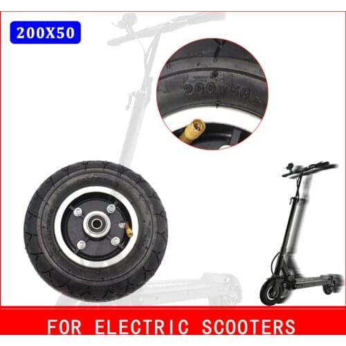 200x50 Tires with Hub 8" Scooter Tyre Aluminium Alloy Wheel Pneumatic Tire for Electric Scooters Electric Bicycles Accessories