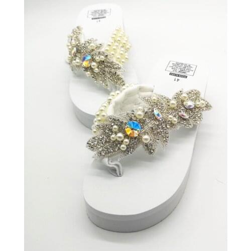 HAHAFLOWER summer women sandals slides Sweet shoes high heels wedge platform beach slippers flip flops fashion hawaiian outdoor