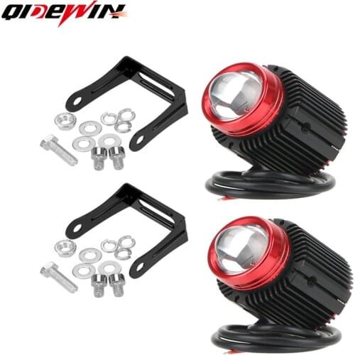 Waterproof explosion flash tricolor lens small steel gun led external motorcycle spotlight laser gun headlamp lamp modification