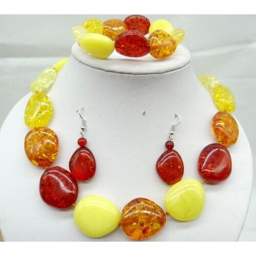 Wholesale Natural Precious Modernist Water drop TEARDROP GOLDEN HONEY PRESSED AMBERS Jewelry making earring necklace Q6