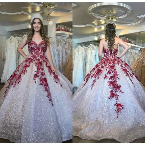 2020 Lace Up Luxury Quinceanera Clothes Appliqued Paillettes Treasure Cloth Floor Lengths Sweet 16 Clothes Vestidos De Ballgown