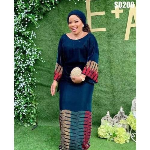 2021 African Lace Fabric With Stones Nigerian Velvet Lace Fabric Embroiderey Colorful Sequins Wedding Party Sewing J4297