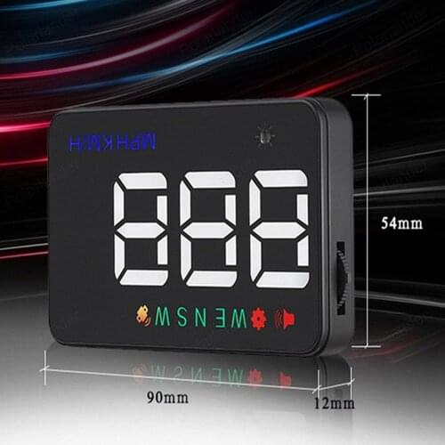 3.5 inch HUD Display A5 GPS Digital Speedometer km/h MPH Warning Windshield Projector Car Head Up Display