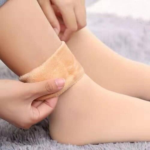 5Pairs/lot Warm Female Male Socks Thicken Thermal Wool Cashmere Snow Winter Socks Unisex Seamless Velvet Boots Floor Sock