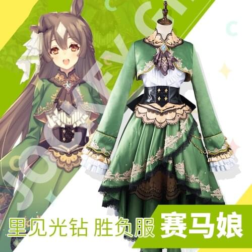 Anime Umamusume: Pretty Derby Season 2 Satono Diamond Lolita Dress SJ Uniform Cosplay Costume Halloween Women Free Shipping 2021