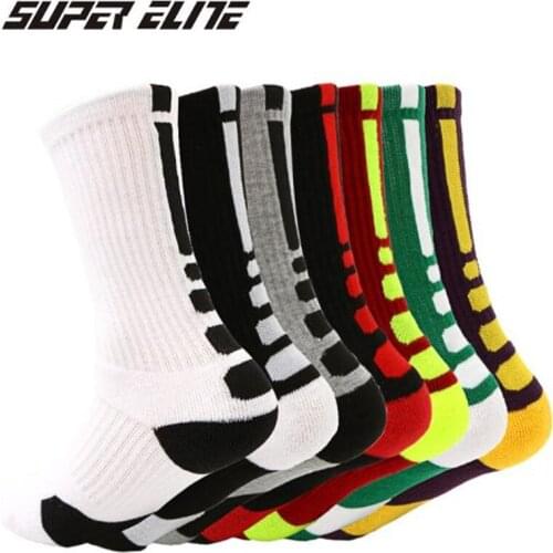 Basketball Socks (4 Pairs/lot) SUPER Elite/2004 Men Sports Socks Cotton Outdoor Running Hiking socks