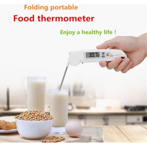 Digital Folding Food Thermometer High-precision Probe Thermometer For Measuring Milk, Water,Oil,Meat Temperature Kitchen Tools