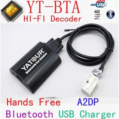 Yatour Bluetooth MP3 player BTA with Remote control for VW AUDI Skoda Seat 12PIN radios for Smart Phone Hands Free A2DP Music