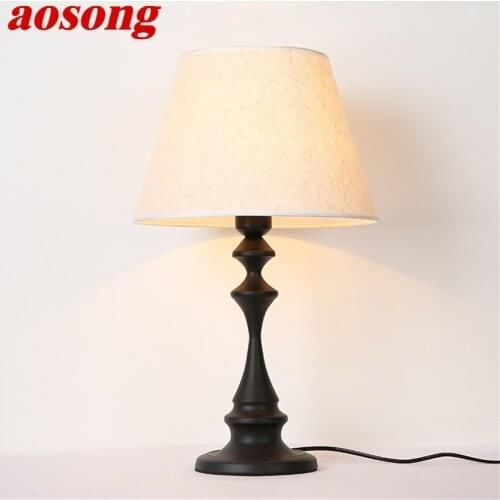AOSONG Table Lights Modern LED Simple Design Desk Lamps Decorative For Home Bedroom