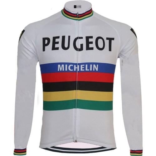 New cycling jersey men pro team winter fleece & no fleece long sleeve bike wear white bicycle clothing mallot ciclismo