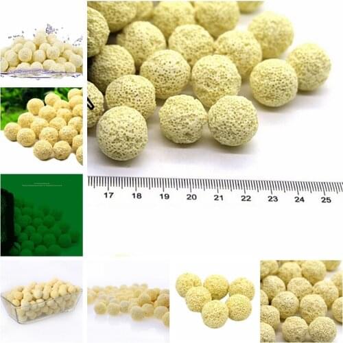 New Bio Balls 10PcsAquarium Porous Ceramic Filter Media Net Bag Biological Ball Fish Tank Aquarium supplies