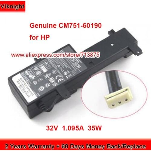 Genuine CM751-60190 35W Charger CM749-64001 32V 1.095A AC Adapter for HP OFFICEJER 8600 8615 8620 DESIGNJET T520