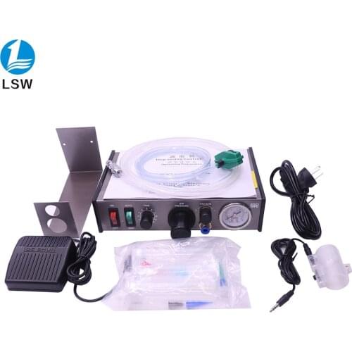 Free shipping 220V AD-982 Semi-Auto Glue Dispenser PCB Solder Paste Liquid Controller Dropper Fluid dispenser