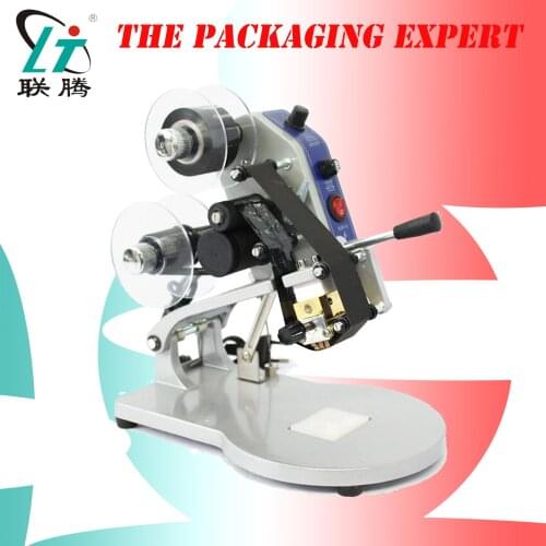 Manual Code Printer Expiry Date Printing Machine Production Date Coder Thermal Ribbon Plastic Bags Coding Hot Stamping