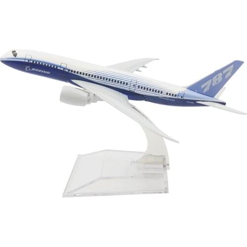 1/400 Scale Alloy Aircraft Boeing 787 Prototype 14cm Alloy Plane B787 Model Toys Children Kids Gift for Collection Decoration