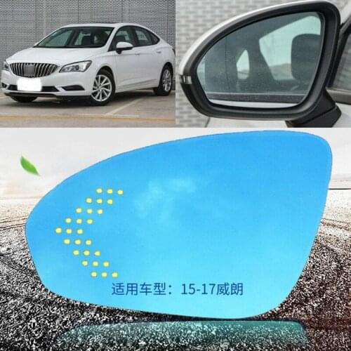 Blue mirror For Buick Verone Car Rearview Mirror Glare Proof Blue Glasses Turn Signal Heated turn single lamp