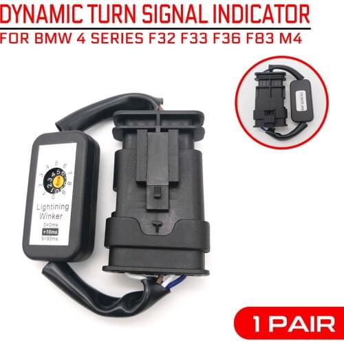 LED Taillight 2Pcs Black Add-on Module Cable Wire Harness For BMW 4 Series F32 F33 F36 F83 M4 Dynamic Turn Signal Indicator