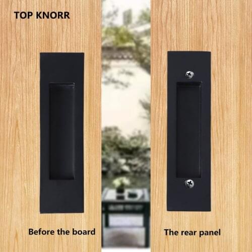 A pair of hidden door handles with zinc alloy built-in flush pull handles drawer push-pull hardware door handles
