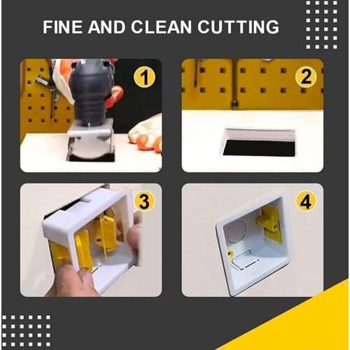 Convenient Practical Stainless Steel Square Slot Cutter Sturdy Square Milling Cutter High Efficiency for Carpenter