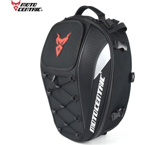 Waterproof Motorcycle Back Seat Bag Reflective Multifunction Motorcycle Tail Bag High Capacity Motorcycle Rider Helmet Backpack