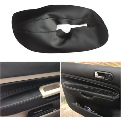 1PC Microfiber Leather Interior Front Door Armrest Panel Cover Protector Trim For VW Golf 4 MK4 Bora Jetta 1998 1999 2000 - 2005
