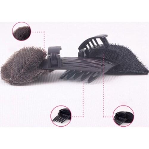 1Pc Hair Volume Increase Fluffy Puff Sponge Pad Clip Comb Insert Base DIY Hair Styling Tools Hair Braiders